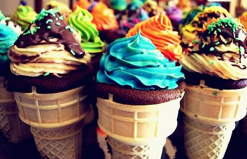 109480 muffins muffin in ice cream cones